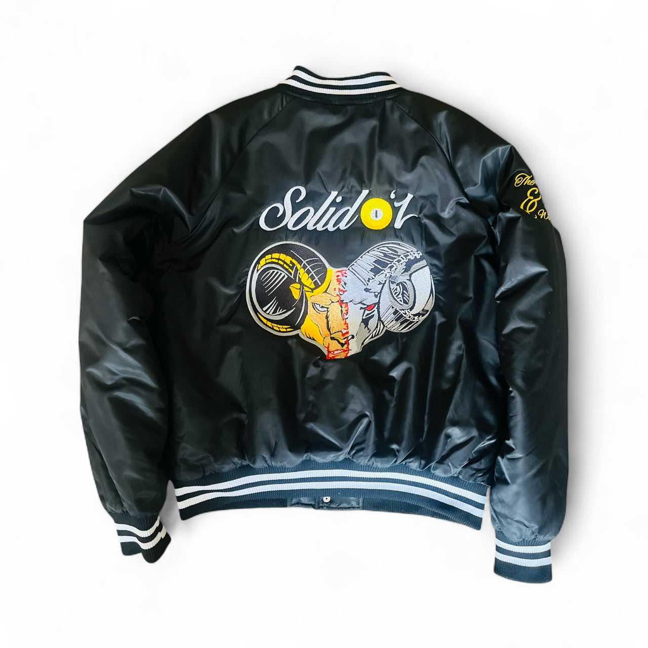 Black Bomber Varsity Jacket